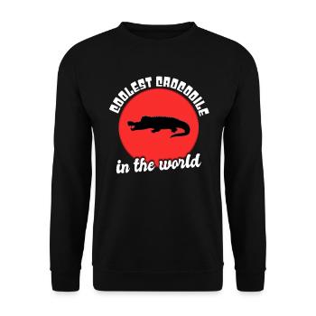 Dicton de crocodile cool - Sweat-shirt Unisexe - noir - Devant - Alina (178cm) & Michal (187cm)