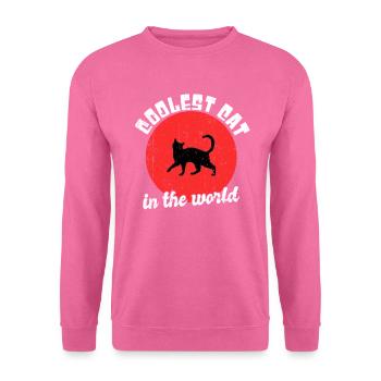 Coole Katze Spruch - Unisex Pullover - Pink - Vorne