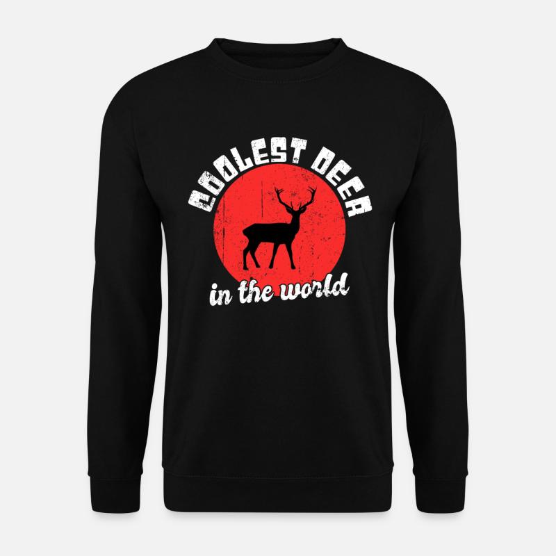 Dicton de cerf cool - Sweat-shirt Unisexe - noir