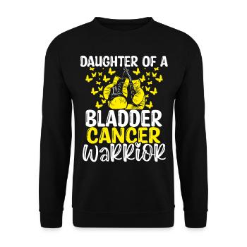 Bladder Cancer Awareness Month Daughter - Unisex Sweatshirt - black - Front - Alina (178cm) & Michal (187cm)