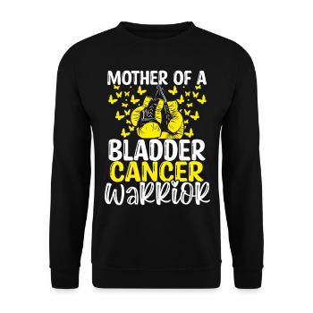Bladder Cancer Awareness Mom Mothers Day Mama - Unisex Sweatshirt - black - Front - Alina (178cm) & Michal (187cm)