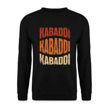 Kabaddi lovers Indian Sport India - Unisex Sweatshirt - black - Front - Alina (178cm) & Michal (187cm)