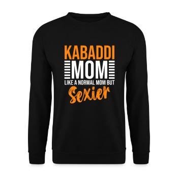 Kabaddi Mom like a normal mom, but sexier - Unisex Sweatshirt - black - Front - Alina (178cm) & Michal (187cm)
