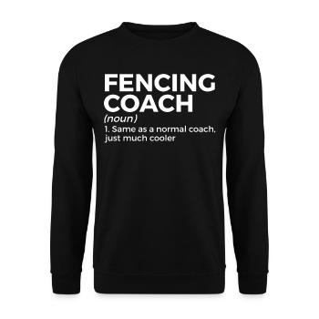 Fencing épée fencing duel gift idea - Unisex Sweatshirt - black - Front - Alina (178cm) & Michal (187cm)