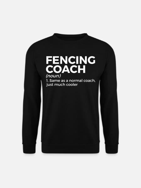 Fechten Degen Fechtduell Geschenkidee - Unisex Pullover - Schwarz