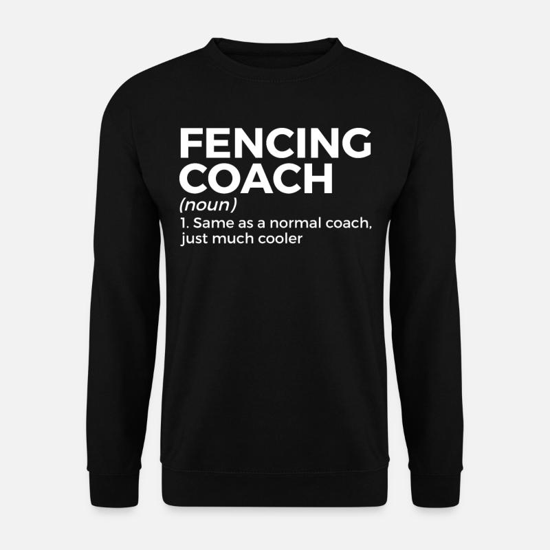Fechten Degen Fechtduell Geschenkidee - Unisex Pullover - Schwarz