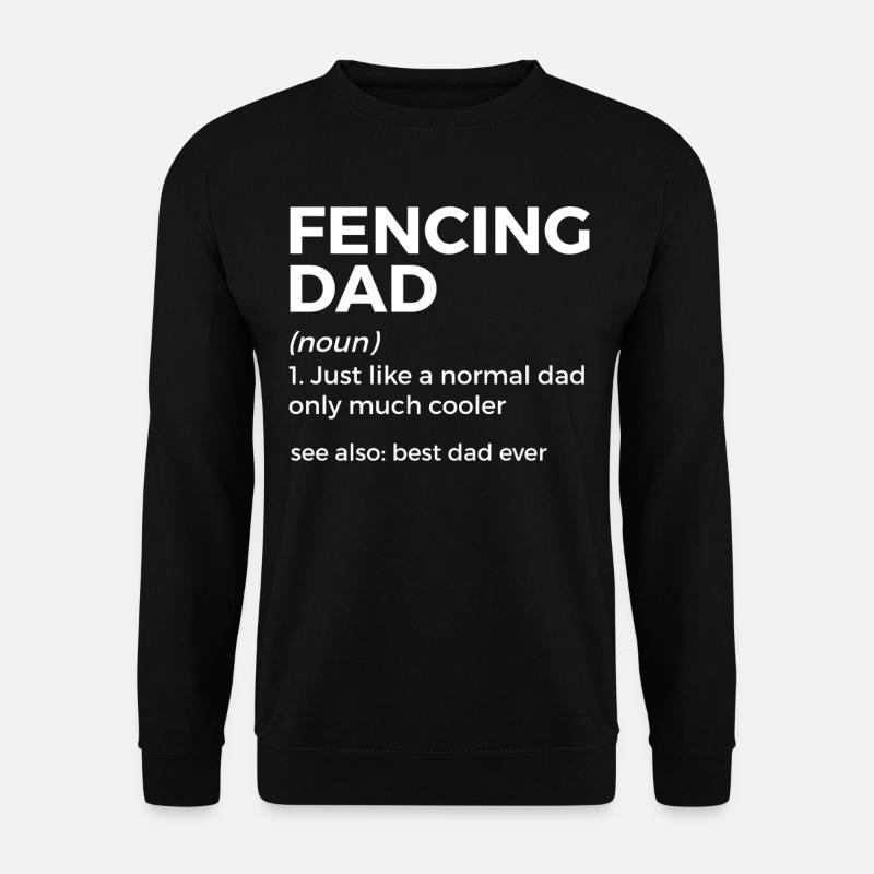 Fechten Degen Fechtduell Geschenkidee - Unisex Pullover - Schwarz