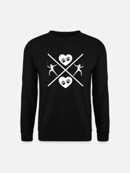 Escrime épée escrime duel idée cadeau - Sweat-shirt Unisexe - noir