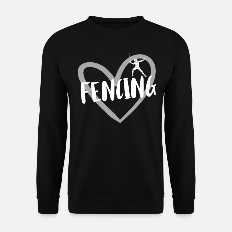 Fechten Degen Fechtduell Geschenkidee - Unisex Pullover - Schwarz