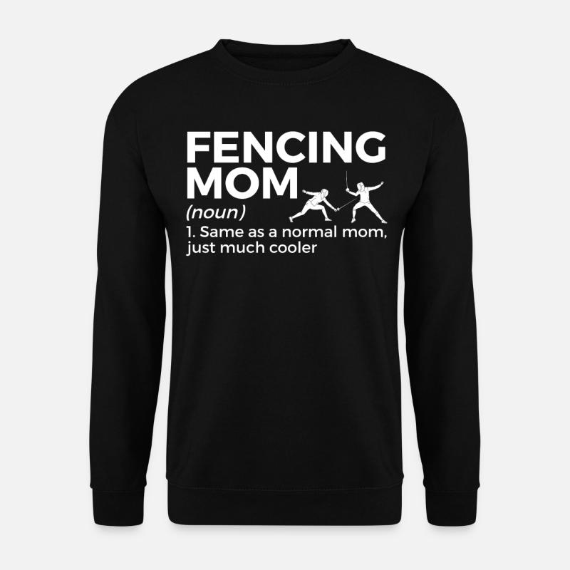 Fechten Degen Fechtduell Geschenkidee - Unisex Pullover - Schwarz