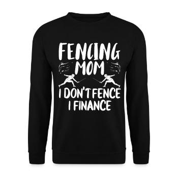 Fencing épée fencing duel gift idea - Unisex Sweatshirt - black - Front - Alina (178cm) & Michal (187cm)