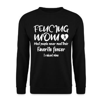 Fencing épée fencing duel gift idea - Unisex Sweatshirt - black - Front - Alina (178cm) & Michal (187cm)
