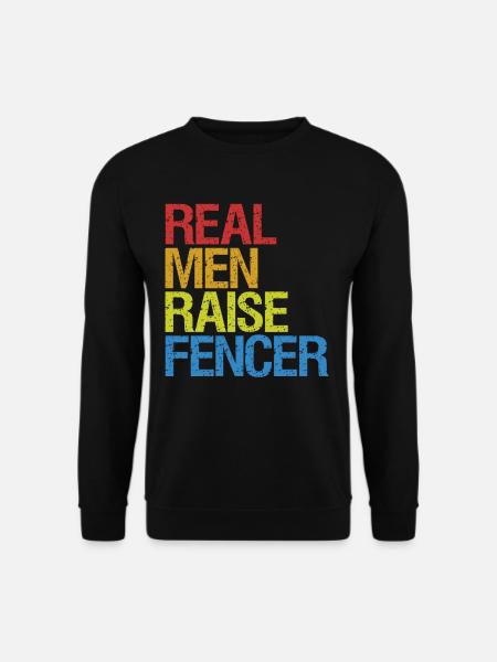 Fechten Degen Fechtduell Geschenkidee - Unisex Pullover - Schwarz