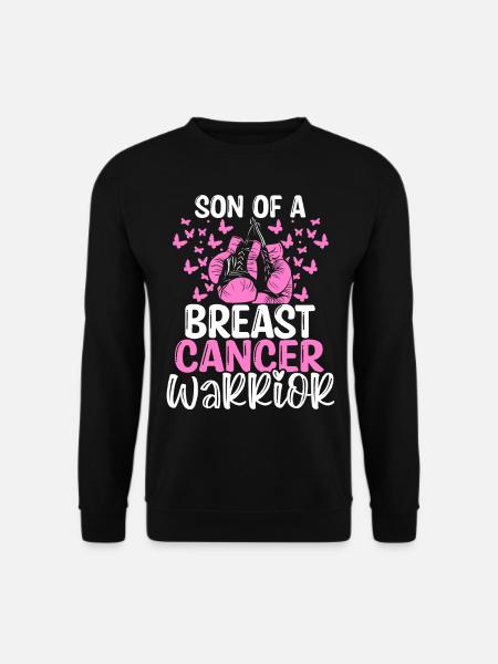 Breast Cancer Awareness Month Ribbon Son - Unisex Pullover - Schwarz