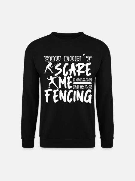 Fechten Degen Fechtduell Geschenkidee - Unisex Pullover - Schwarz