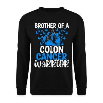 Sensibilisation au cancer du côlon Frère jumeaux Frère et sœur - Sweat-shirt Unisexe - noir - Devant - Alina (178cm) & Michal (187cm)