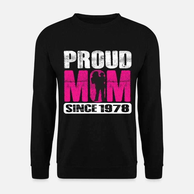 Proud Mom Since 1978 - Unisex Sweatshirt - black