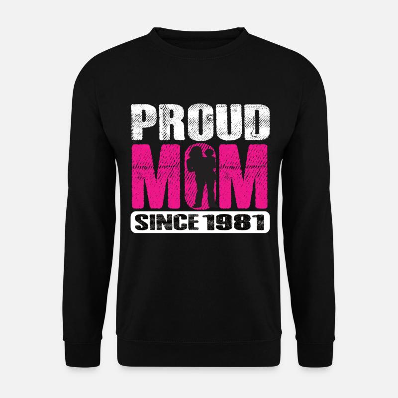 Proud Mom Since 1981 - Unisex Sweatshirt - black