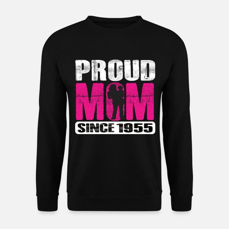Proud Mom Since 1955 - Unisex Sweatshirt - black