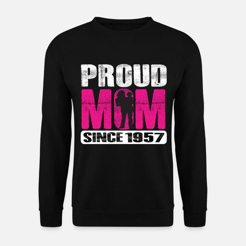 Proud Mom Since 1957 - Unisex Sweatshirt - black