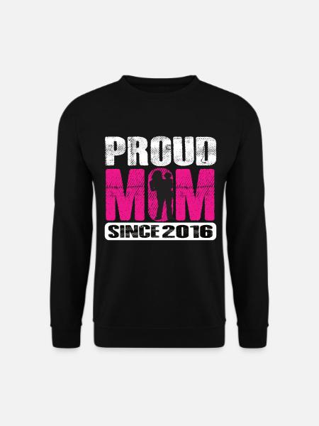 Proud Mom Since 2016 - Unisex Sweatshirt - black