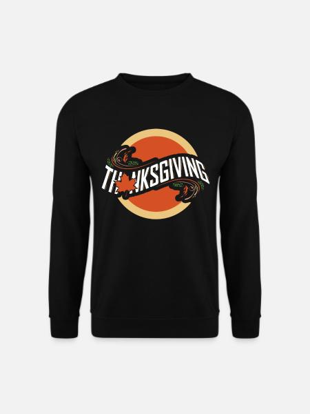 Round Logo For Thanksgiving - Unisex Pullover - Schwarz