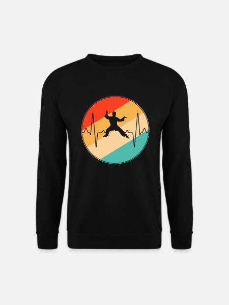 MMA Retro Heartbeat - Unisex Sweatshirt - black