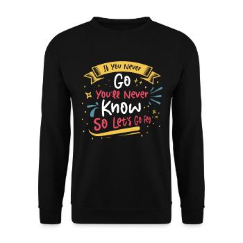 Innovators Flying Entrepreneurs Inspired - Unisex Sweatshirt - black - Front - Alina (178cm) & Michal (187cm)