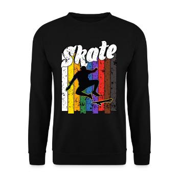 Skateboard Freestyle - Sweat-shirt Unisexe - noir - Devant - Alina (178cm) & Michal (187cm)