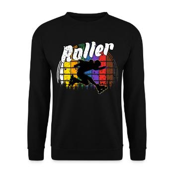 Rollerblades - Unisex Pullover - Schwarz - Vorne - Alina (178cm) & Michal (187cm)