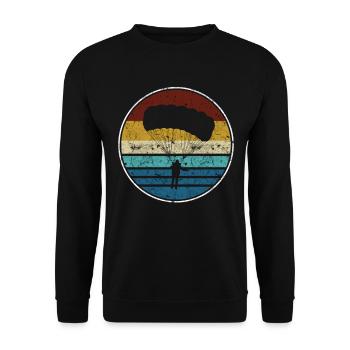 parachute - Sweat-shirt Unisexe - noir - Devant - Alina (178cm) & Michal (187cm)