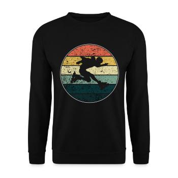 Rollerblades - Unisex Sweatshirt - black - Front - Alina (178cm) & Michal (187cm)