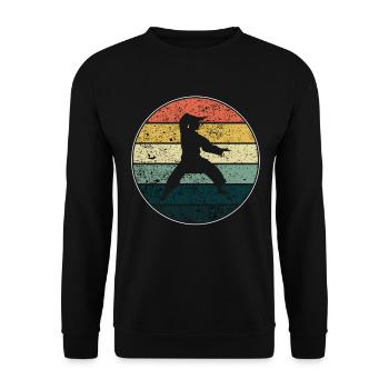 Karaté - Sweat-shirt Unisexe - noir - Devant - Alina (178cm) & Michal (187cm)