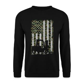 Certified Forklift Truck Operator - Unisex Pullover - Schwarz - Vorne - Alina (178cm) & Michal (187cm)