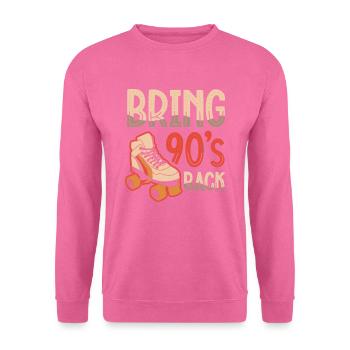 Ramenez les années 90. Années quatre-vingt-dix - Sweat-shirt Unisexe - rose - Devant