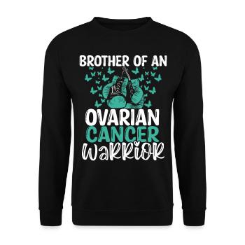 Ovarian Cancer Awareness Brother Twins Sibling - Unisex Pullover - Schwarz - Vorne - Alina (178cm) & Michal (187cm)