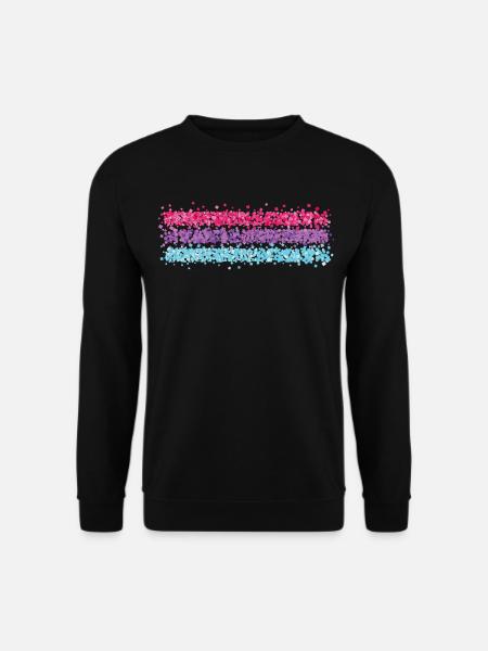 Bisexuell Bisexualität Flagge Homosexuell Schwul - Unisex Pullover - Schwarz