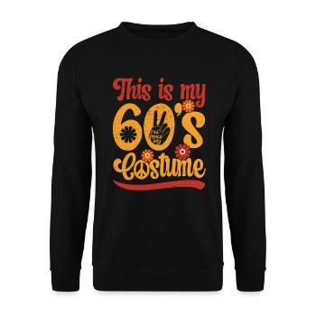 Costumes de tenue de fête des années 60 des années 1960 - Sweat-shirt Unisexe - noir - Devant - Alina (178cm) & Michal (187cm)