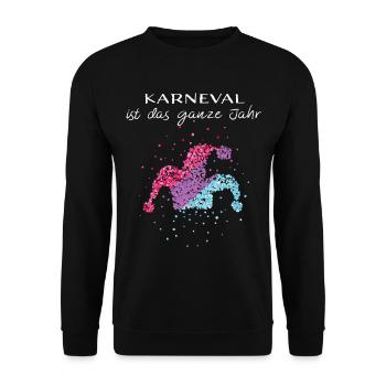 Carnival Fool Jeck Confettis Bisexualité bisexuelle - Sweat-shirt Unisexe - noir - Devant - Alina (178cm) & Michal (187cm)