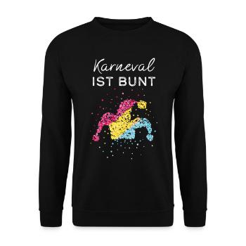 Carnaval Carnaval Confettis Pansexuel Pansexuel - Sweat-shirt Unisexe - noir - Devant - Alina (178cm) & Michal (187cm)