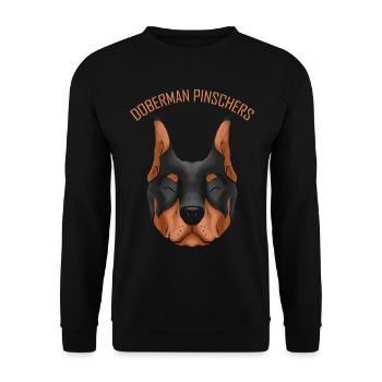 Dog Lover - I Love My Doberman Pinscher - Unisex Sweatshirt - black - Front - Alina (178cm) & Michal (187cm)
