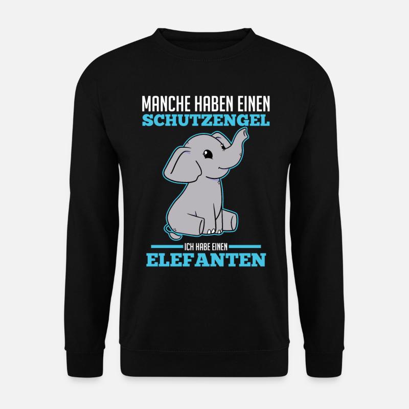 Dickhäuter Rüsseltier Elefant - Unisex Pullover - Schwarz