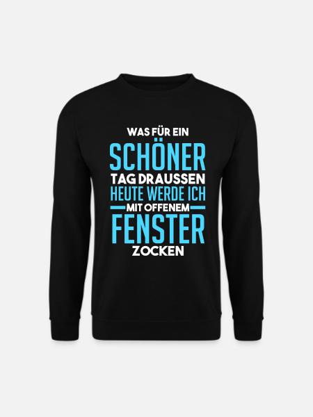 Gaming Zocken Zocker Gamer - Unisex Pullover - Schwarz
