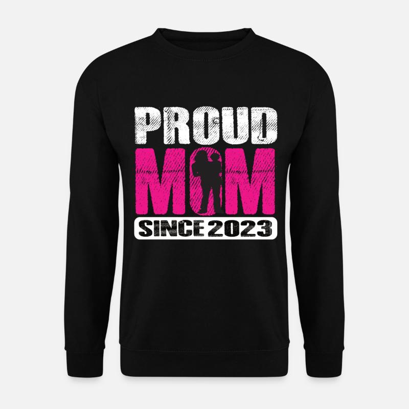 Proud Mom Since 2023 - Unisex Sweatshirt - black