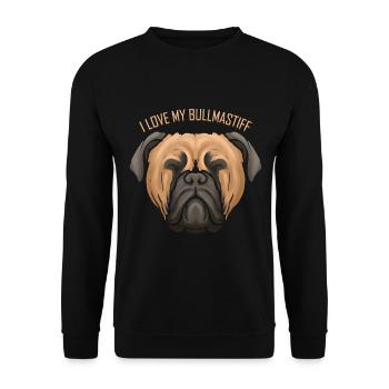 Dog Lover - J’aime mon bullmastif - Sweat-shirt Unisexe - noir - Devant - Alina (178cm) & Michal (187cm)