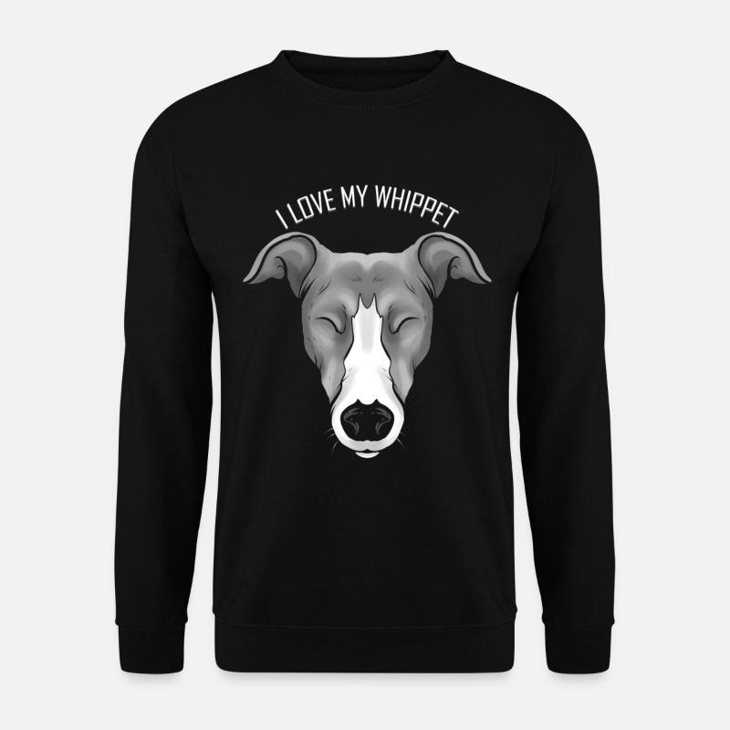Dog Lover - J’aime mon whippet - Sweat-shirt Unisexe - noir