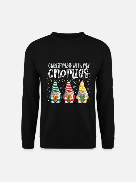 Christmas With My Gnomies - Unisex Pullover - Schwarz