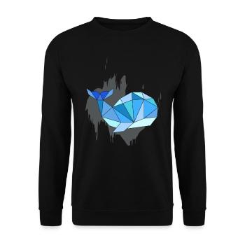 Wal - Unisex Pullover - Schwarz - Vorne - Alina (178cm) & Michal (187cm)