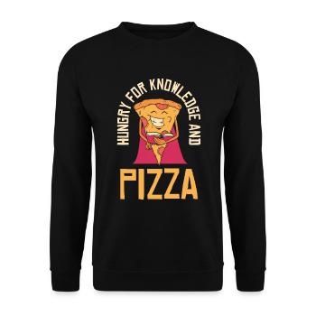 Les super-héros amoureux des livres Lire les livres gourmets - Sweat-shirt Unisexe - noir - Devant - Alina (178cm) & Michal (187cm)
