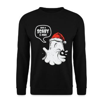 Effrayant Halloween Mignon Noël - Sweat-shirt Unisexe - noir - Devant - Alina (178cm) & Michal (187cm)